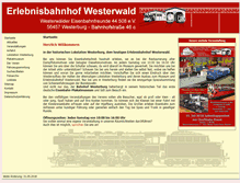 Tablet Screenshot of erlebnisbahnhof-westerwald.de